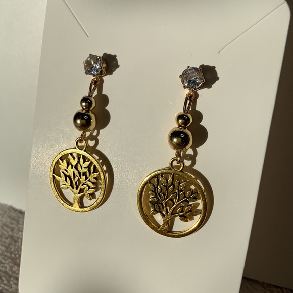 New Hand Crafted Tree Post Dangling Earrings - Picture 6 of 8